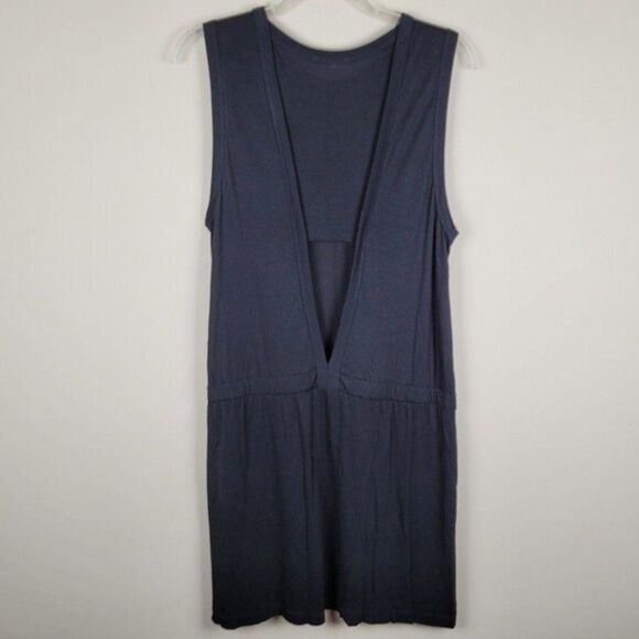 A.L.C. Black Sleeveless Cut Out Back Casual Dress With Pockets Viscose Size M - Picture 4 of 12